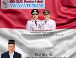 Pimpinan Media Swaraterkini Dan Seluruh Jajaran Mengucapkan Selamat Atas Pelantikan Walikota dan Wakil Walikota Bengkulu