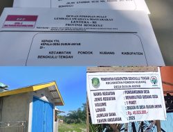 Dugaan Mark Up Dana Desa Dusun Anyar, Ketua Lentera RI Akan Laporkan ke Kejati Bengkulu