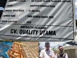 Proyek Rp10 Miliar SPAM IKK Arga Makmur Jadi Sorotan Publik Bengkulu Utara