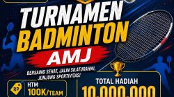 Sambut HUT RI ke-81, AMJ Gelar Turnamen Badminton Berhadiah Rp10 Juta