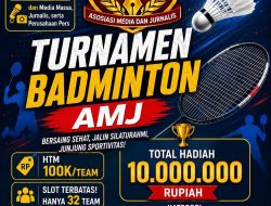 Sambut HUT RI ke-81, AMJ Gelar Turnamen Badminton Berhadiah Rp10 Juta